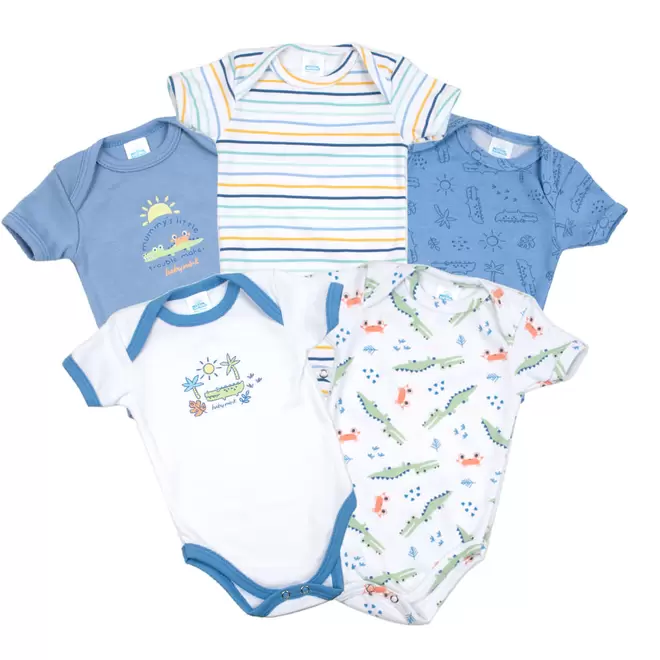 Oferta de Kit 5 pañaleros manga corta por $499 en Baby mink