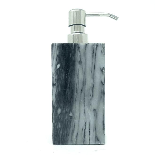 Oferta de Dispensador de jabón de mármol LuHoM™ color gris mazahua por $238 en Bed Bath & Beyond