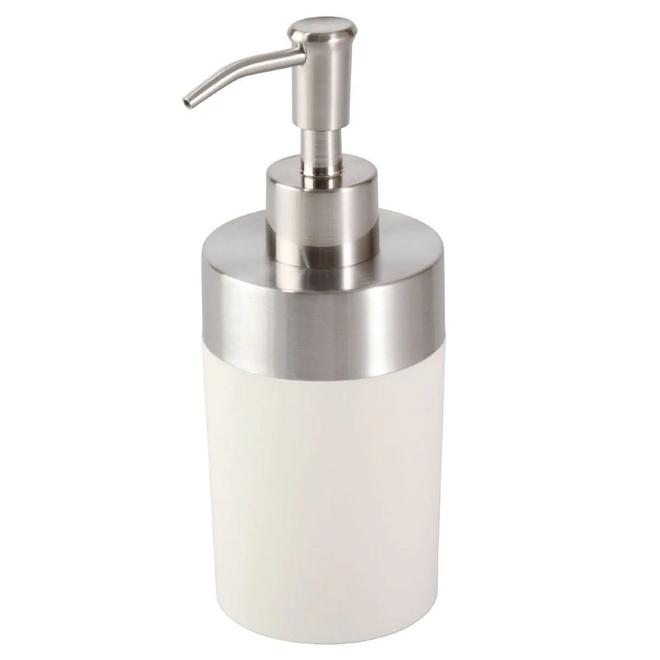 Oferta de Dispensador de jabón de plástico Namaro Design® color blanco por $388 en Bed Bath & Beyond
