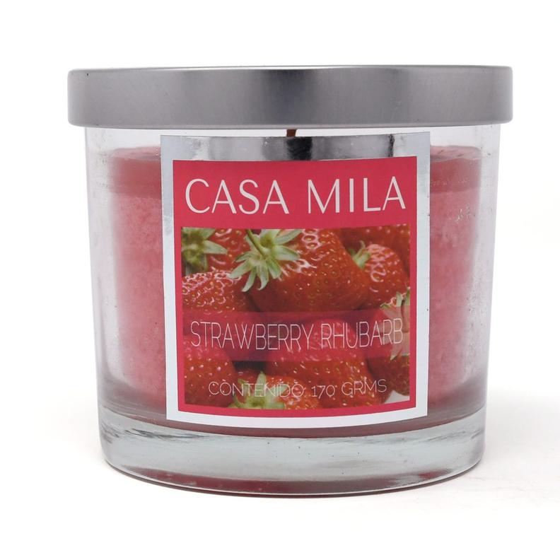 Oferta de Vela en vaso de vidrio Colonial Candle® Strawberry Rhubarb por $178 en Bed Bath & Beyond