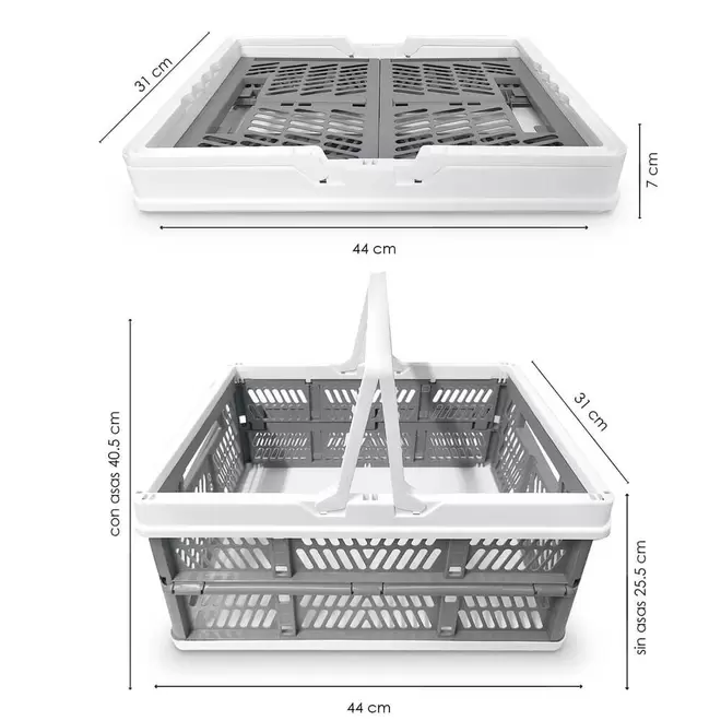 Oferta de Canasta organizadora de plástico Trendy Loft® plegable por $218 en Bed Bath & Beyond