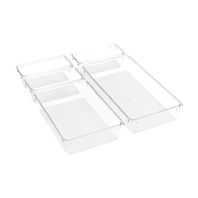 Oferta de Organizador multiusos de poliestireno Kennedy Home Collection® transparente por $238 en Bed Bath & Beyond