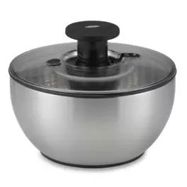 Oferta de Centrifugadora de acero inoxidable OXO SteeL™ para ensalada por $558 en Bed Bath & Beyond