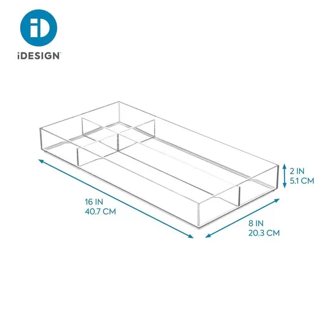 Oferta de Bandeja de plástico iDesign® con 4 compartimientos por $489.3 en Bed Bath & Beyond