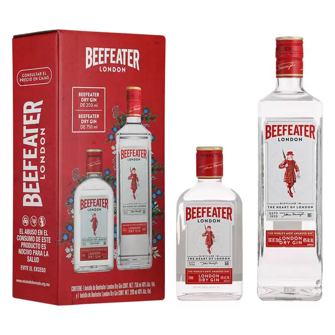 Oferta de Ginebra Beefeater 750 ml C/Beefeater 200 ml por $405 en Bodegas Alianza