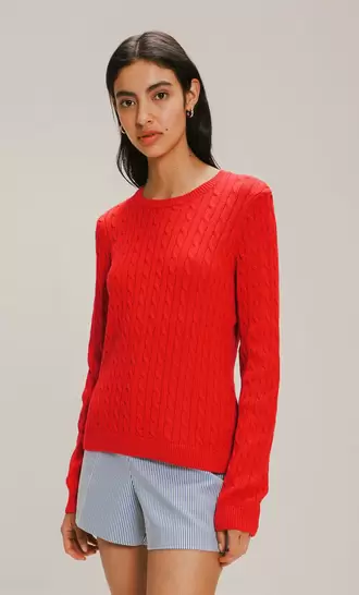 Oferta de Suéter Rojo Tejido Trenzado por $249 en C&A
