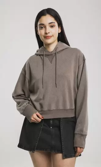 Oferta de Hoodie Cropped Jaretas por $299 en C&A