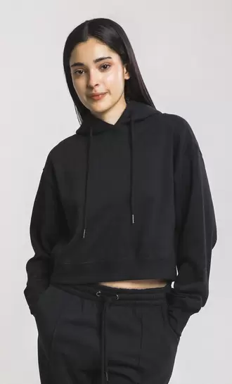 Oferta de Hoodie Negra Cropped por $299 en C&A