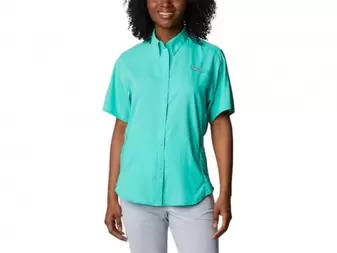 Oferta de Camisa Columbia Tamiami Azul Para Mujer por $1295 en Calzzapato