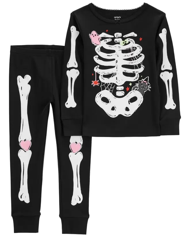 Oferta de Pijama De 2 Piezas De Esqueleto Que Brilla Halloween Carter's por $319 en Carter's