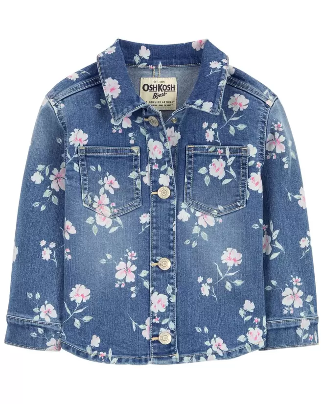 Oferta de Chamarra De Mezclilla Con Estampado Floral Oshkosh B'Gosh por $639 en Carter's