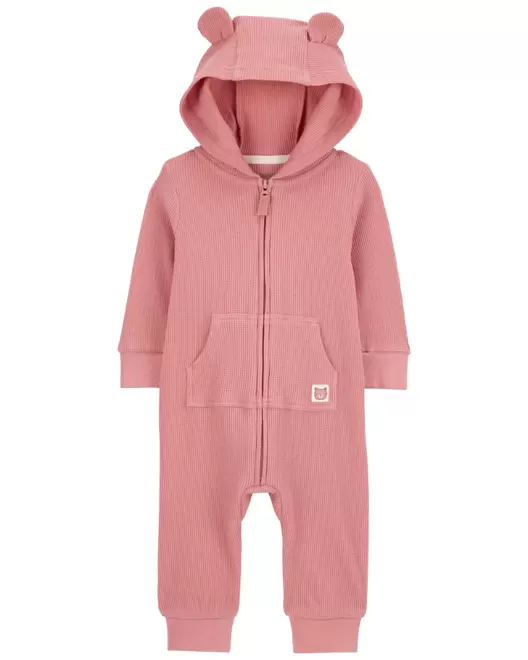 Oferta de Mono Jumsuit Termal Con Cierre Y Capucha, Estampado De Oso Carter's por $359 en Carter's