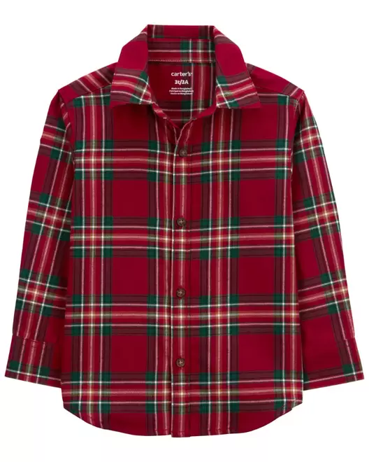 Oferta de Camisa De Botones, Sarga A Cuadros Carter's por $319 en Carter's