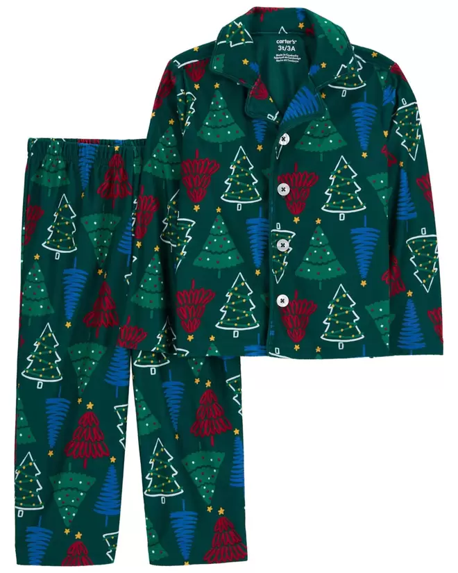 Oferta de Pijama De 2 Piezas Tela Polar Diseño Árbol De Navidad Carter's por $399 en Carter's