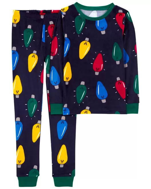 Oferta de Pijama De 2 Piezas De Velboa Con Luces De Navidad Carter's por $439 en Carter's