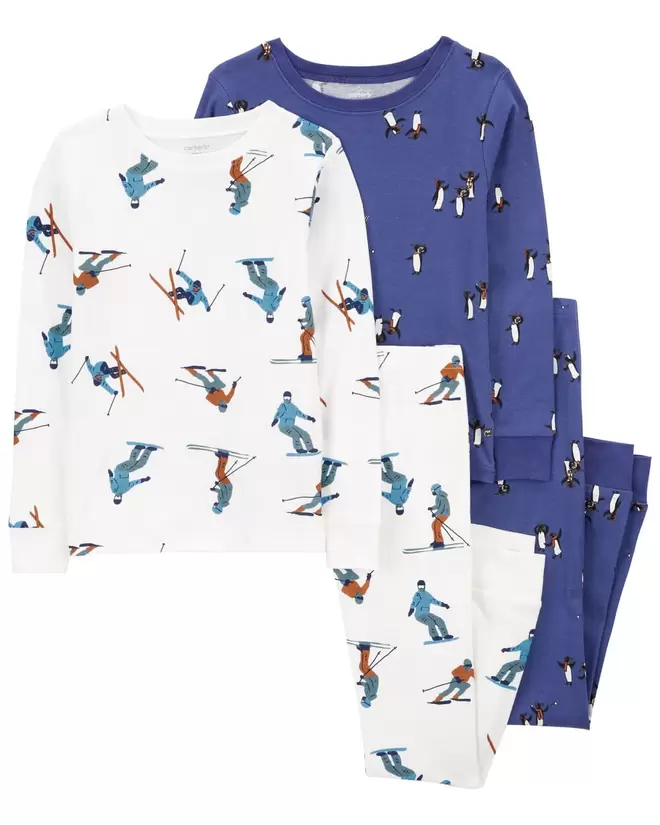 Oferta de Pijama De 4 Piezas Ajuste Perfecto Estampado De Pingüinos Carter's por $479 en Carter's
