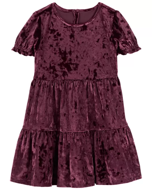 Oferta de Vestido De Terciopelo Con Mangas Abombadas Oshkosh B'Gosh por $419 en Carter's