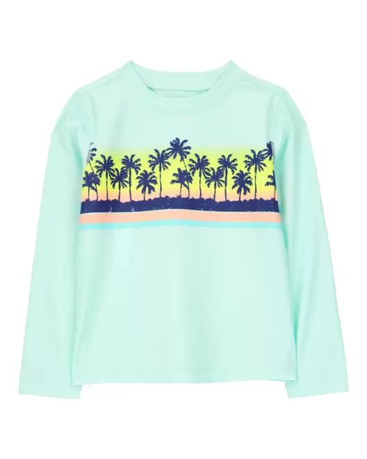 Oferta de Playera Para Nadar Manga Larga Con Estampado De Palmera Oshkosh B'Gosh por $279 en Carter's