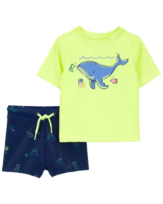 Oferta de Traje De Baño De 2 Piezas Con Licra De Ballenas Carter's por $489 en Carter's