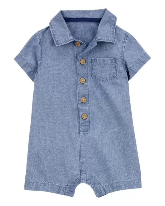 Oferta de Jumpsuit De Chambray Tipo Polo Carter's por $279 en Carter's