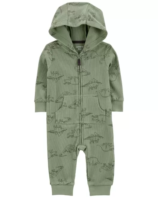 Oferta de Mono Jumpsuit Con Cierre Termal, Estampado Dinosaurio Carter's por $314 en Carter's