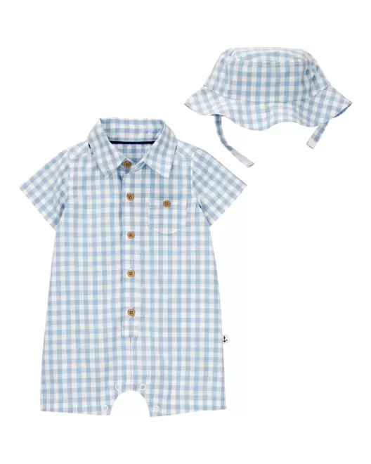 Oferta de Conjunto De 2 Prendas Con Jumpsuit A Cuadros Carter's por $419 en Carter's