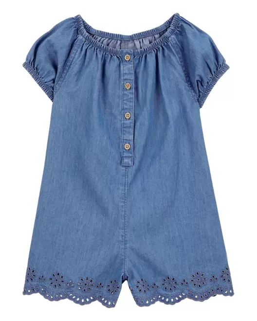 Oferta de Jumpsuit De Chambray Con Botones Al Frente Carter's por $419 en Carter's