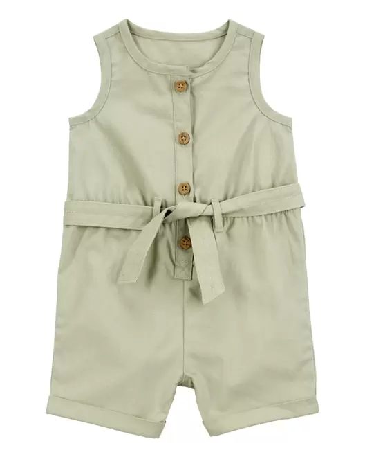 Oferta de Jumpsuit Sin Mangas De Lona Carter's por $244 en Carter's