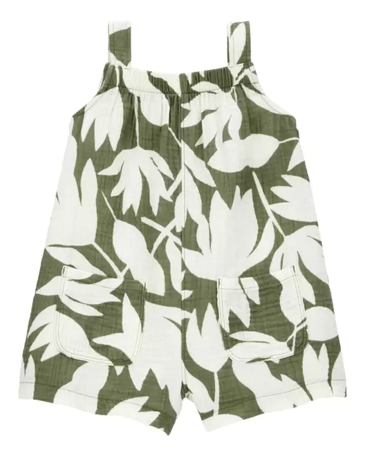 Oferta de Vestido Sin Mangas Con Estampado Floral Tropical Carter's por $349 en Carter's