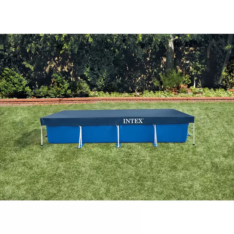 Oferta de Cubierta Azul Intex para Piscina Rectangular 4.50 x 2.20 x 20 cm por $399 en Chapur