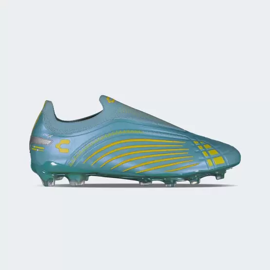 Oferta de Tachones Charly Stingr Laceless PFX Fútbol Soccer color Aqua Plata para Hombre por $1 en Charly