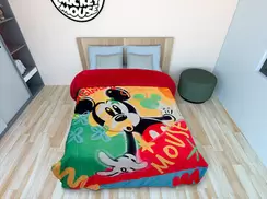 Oferta de Edredón Matrimonial Borrego Mickey Wow por $547 en Colap La Palestina