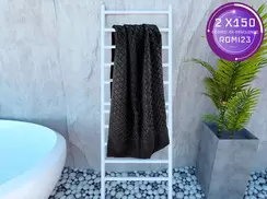 Oferta de Toalla Medio Baño Romi Negro por $99.99 en Colap La Palestina