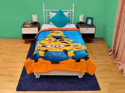 Oferta de Edredón Borrego Serenity Individual Minions Amigos por $479 en Colap La Palestina