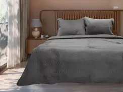 Oferta de Colcha Durazno Matrimonial Gris por $299 en Colap La Palestina