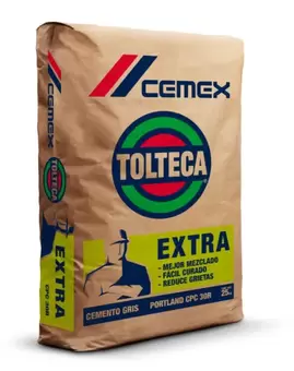 Oferta de Tolteca, Cemento Gris Cpc30R Extra, Tonelada por $4607.5 en Construrama
