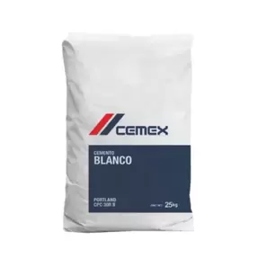 Oferta de Cemex, Cemento Blanco Cpc30RB, Saco 25 Kg, Tonelada por $8265 en Construrama