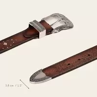 Oferta de Cinturón vaquero en piel genuina de pitón para dama por $1047 en Cuadra