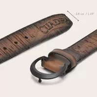 Oferta de Cinturón casual para Caballero en Piel Genuina por $1137 en Cuadra