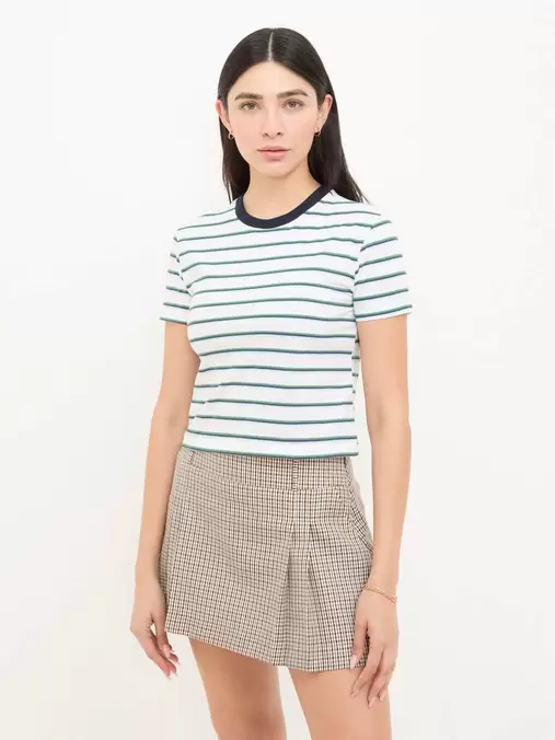 Oferta de Playera a Rayas Verdes y Blancas por $139 en Cuidado con el Perro