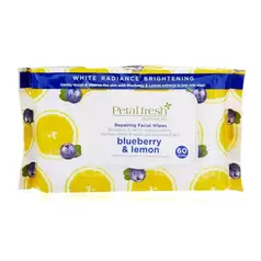 Oferta de Toallas faciales blueberry and lemon repairing, petal fresh 60 pzas por $95 en Dax