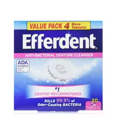 Oferta de Pastillas efervecentes limpieza oral, efferdent 20 pzas por $35 en Dax