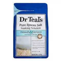 Oferta de Sales epsom de jengibre y arcilla, dr. teal's 1.36 kg por $129.9 en Dax