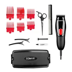 Oferta de Juego de peluquería 18 piezas negro con rojo, conair. por $759 en Dax