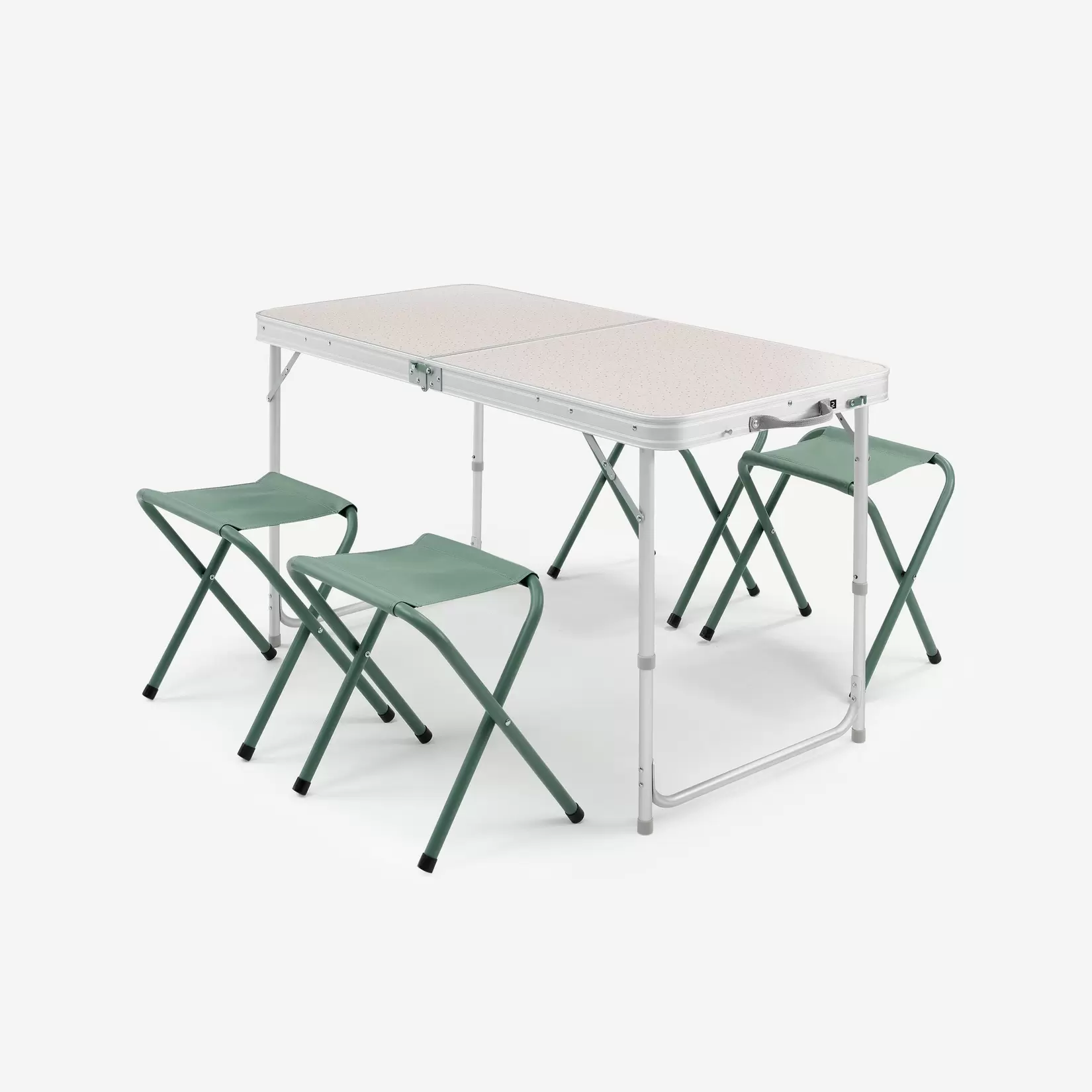 Oferta de Mesa de camping plegable de 4 bancos para 4-6 personas por $1500 en Decathlon