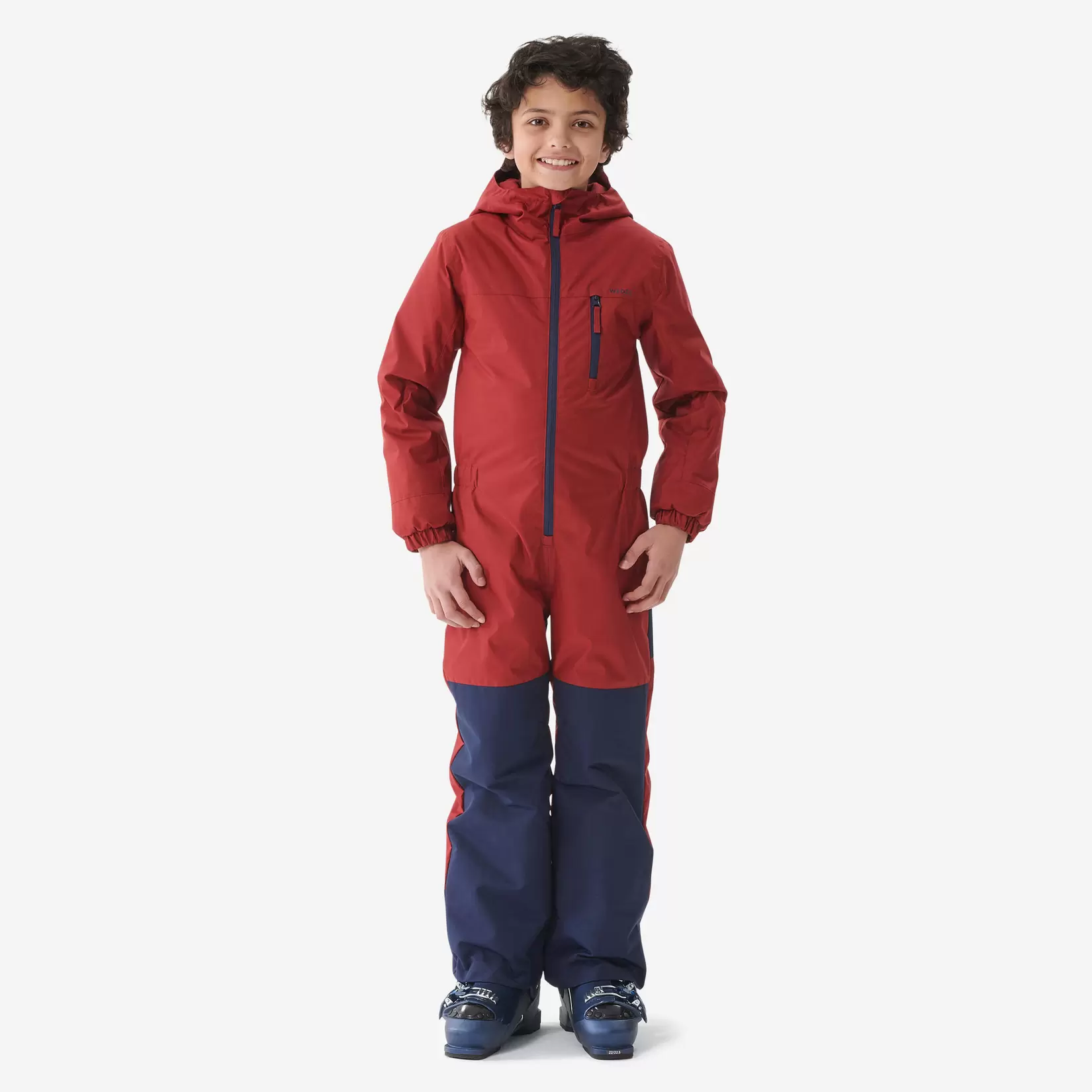 Oferta de Mono de Esquí y Nieve Niños Wedze Suit 100 Burdeos Azul por $700 en Decathlon