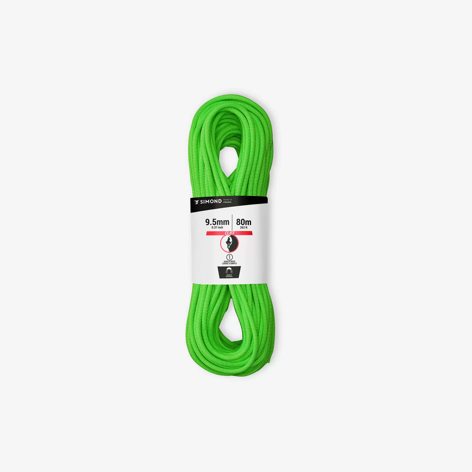 Oferta de CUERDA DE ESCALADA 9.5 mm x 80 m -CLIFF VERDE por $4200 en Decathlon