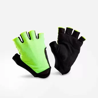 Oferta de Guantes de ciclismo ROADR 500 amarillo fluo por $349 en Decathlon