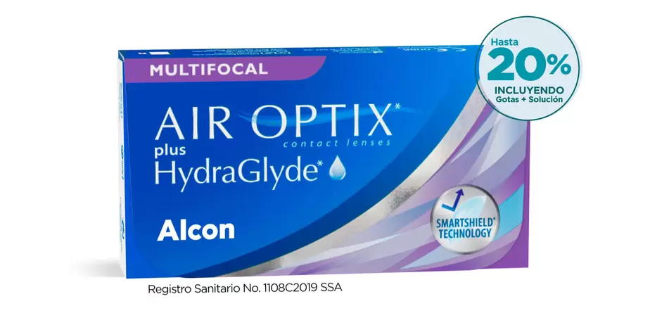 Oferta de Air Optix Plus Hydraglyde Multifocal  Presbicia por $2519 en Devlyn