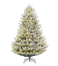 Oferta de Árbol de Navidad Glendale Semi Nevado de 2.29 mts con luz por $13999.3 en El Palacio de Hierro